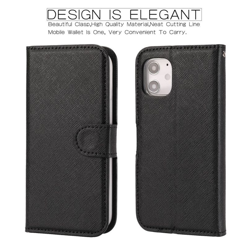 Housse iPhone 12 Mini Texturée Avec Coque Détachable