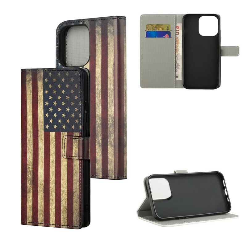 Housse iPhone 13 Pro Drapeau Usa