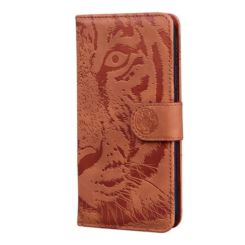 Housse iPhone 13 Pro Empreinte Face De Tigre