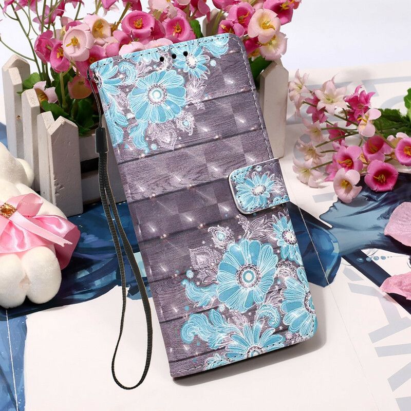 Housse iPhone 13 Pro Fleurs Bleues