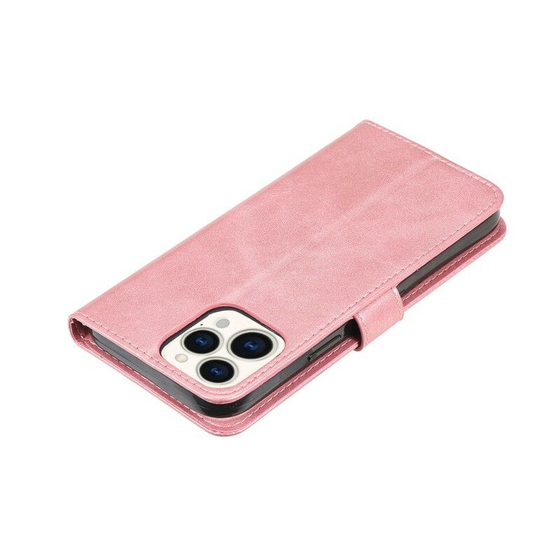 Housse iPhone 13 Pro Max Vintage Porte-monnaie