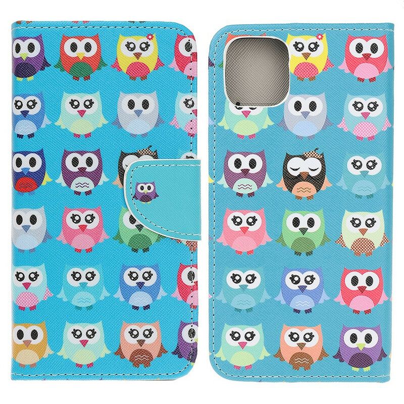 Housse iPhone 13 Pro Multiples Hiboux