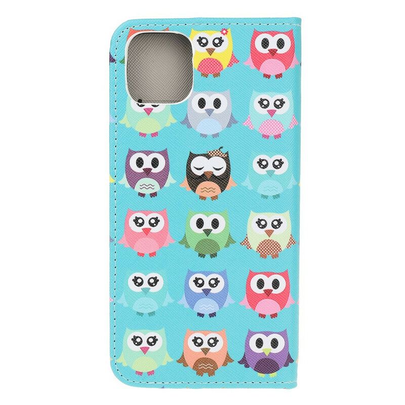 Housse iPhone 13 Pro Multiples Hiboux