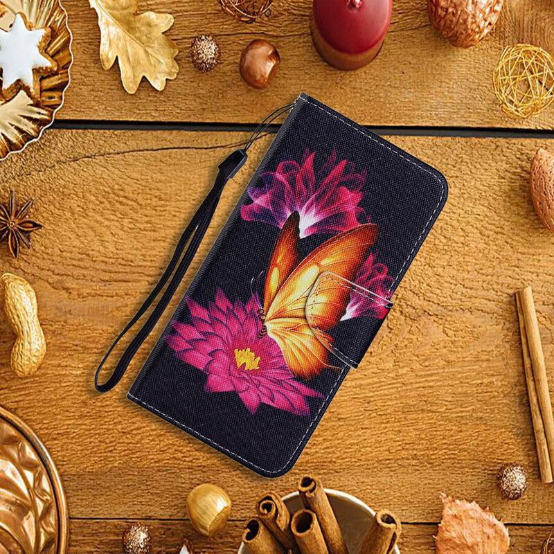 Housse iPhone 13 Pro Papillon Et Lotus