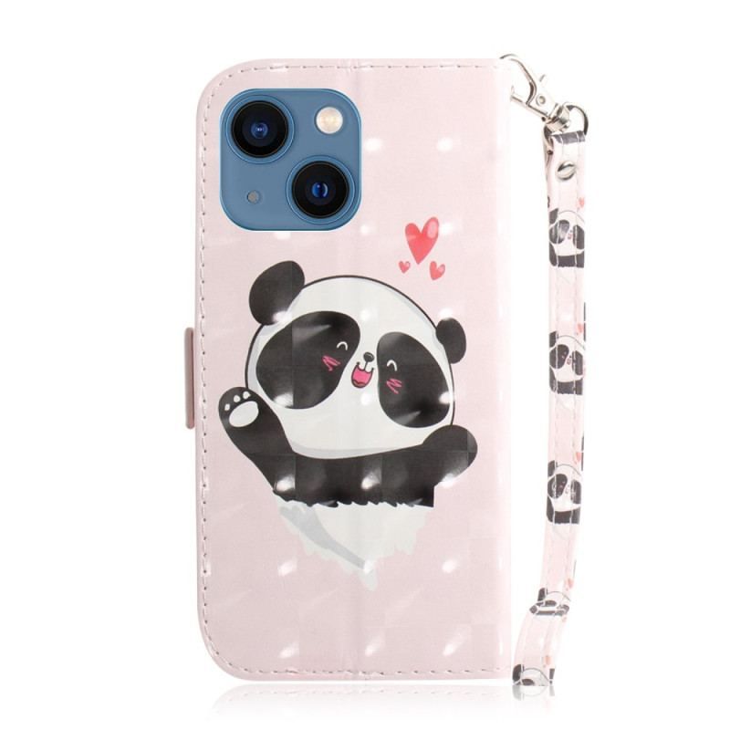 Housse iPhone 14 Plus Panda à Lanière