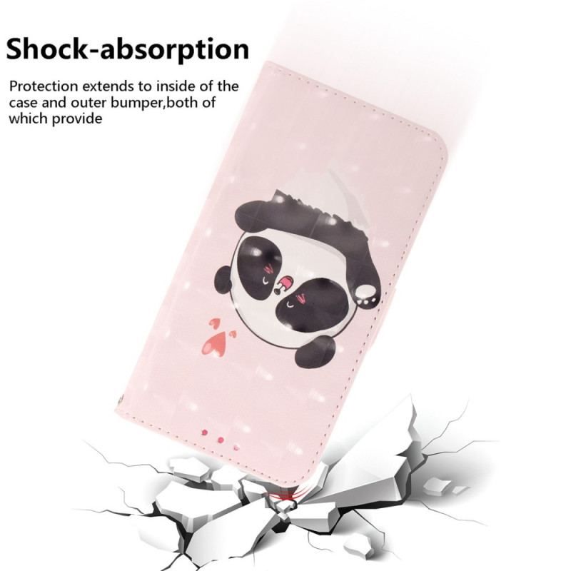 Housse iPhone 14 Plus Panda à Lanière