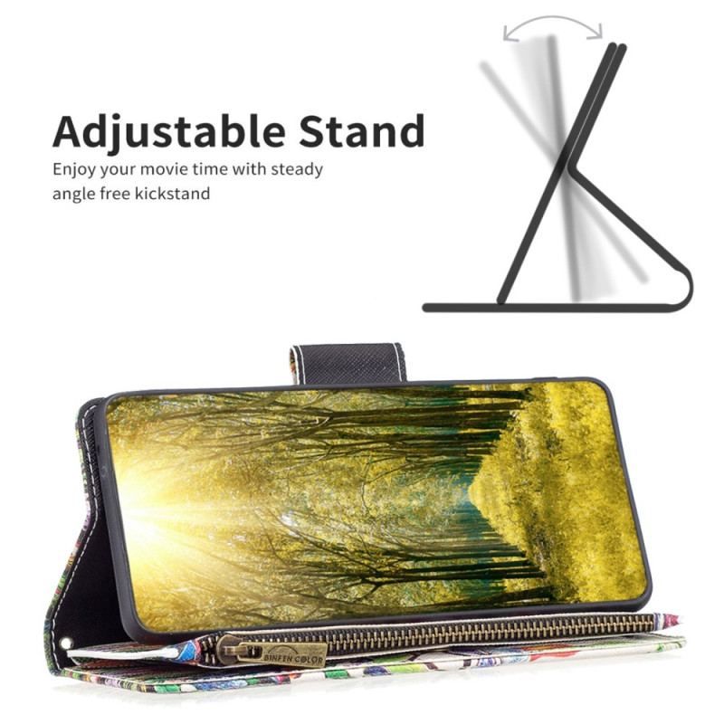 Housse iPhone 14 Pro Max Poche Zippée Arbre