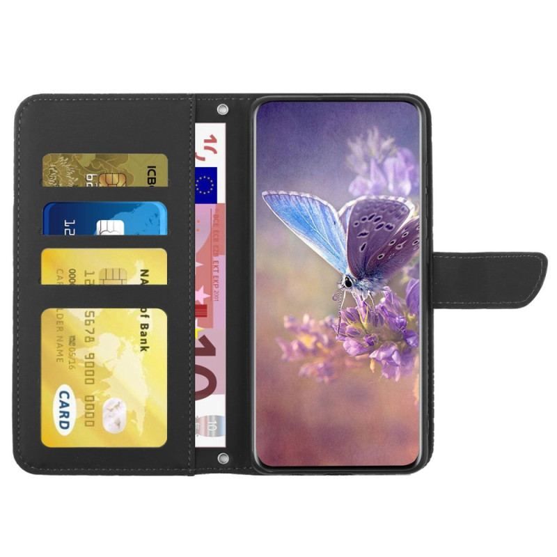 Housse iPhone 14 Pro Papillons et Bandoulière