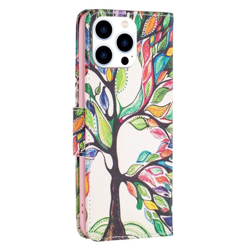 Housse iPhone 14 Pro Peinture Arbre