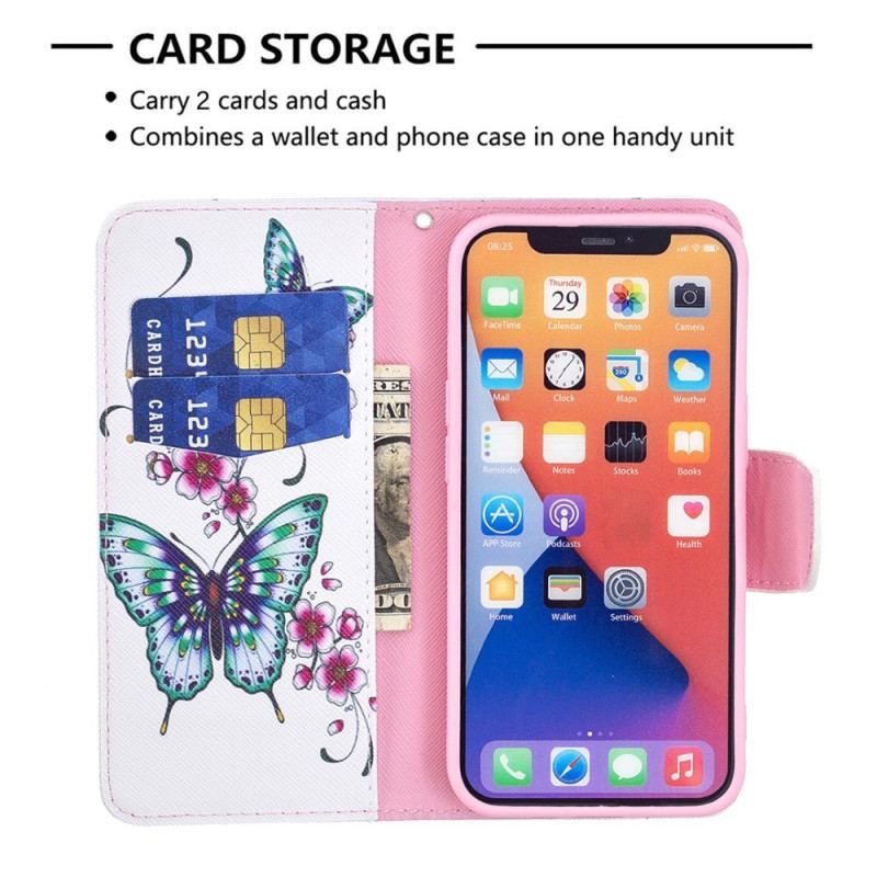 Housse iPhone 15 Papillons en Vol