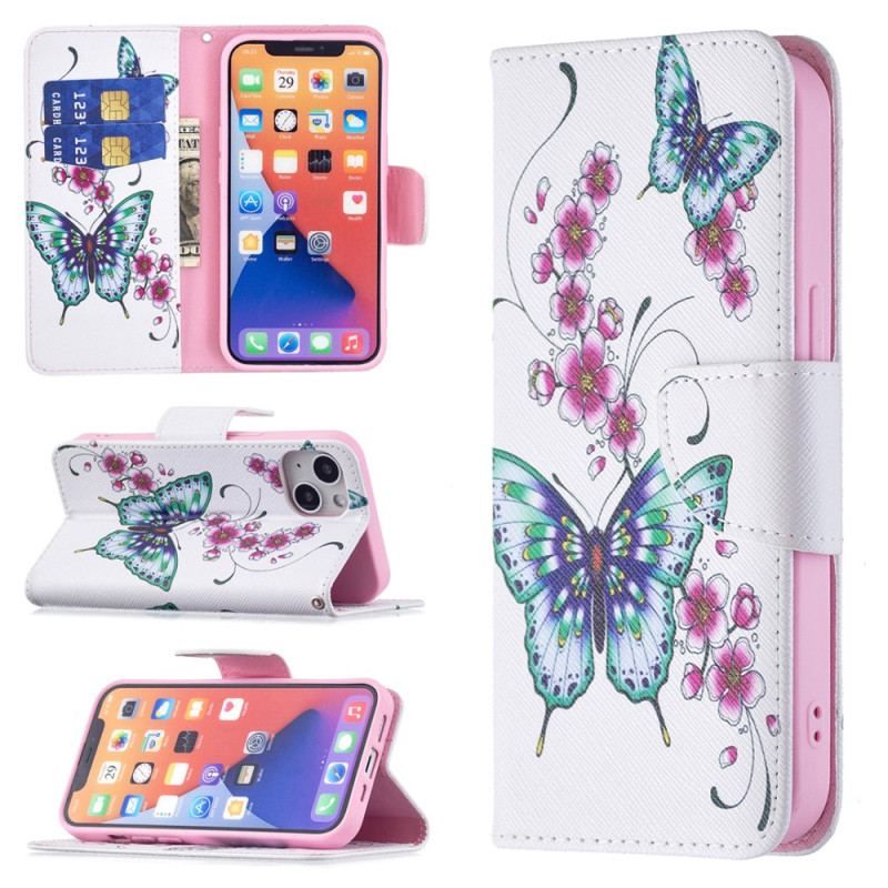 Housse iPhone 15 Papillons en Vol