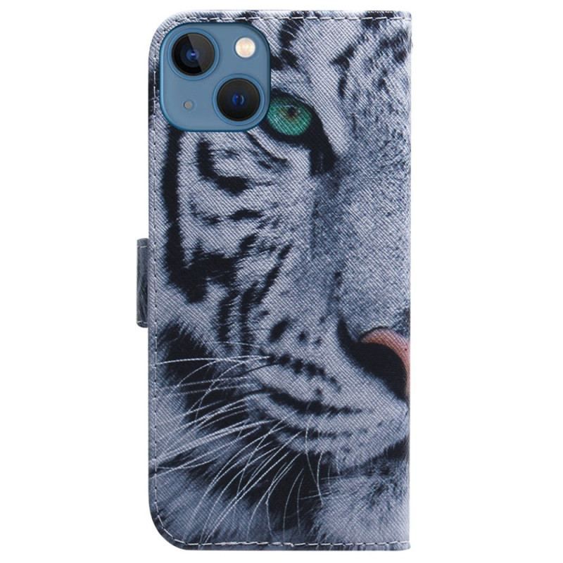 Housse iPhone 15 Tigre Blanc