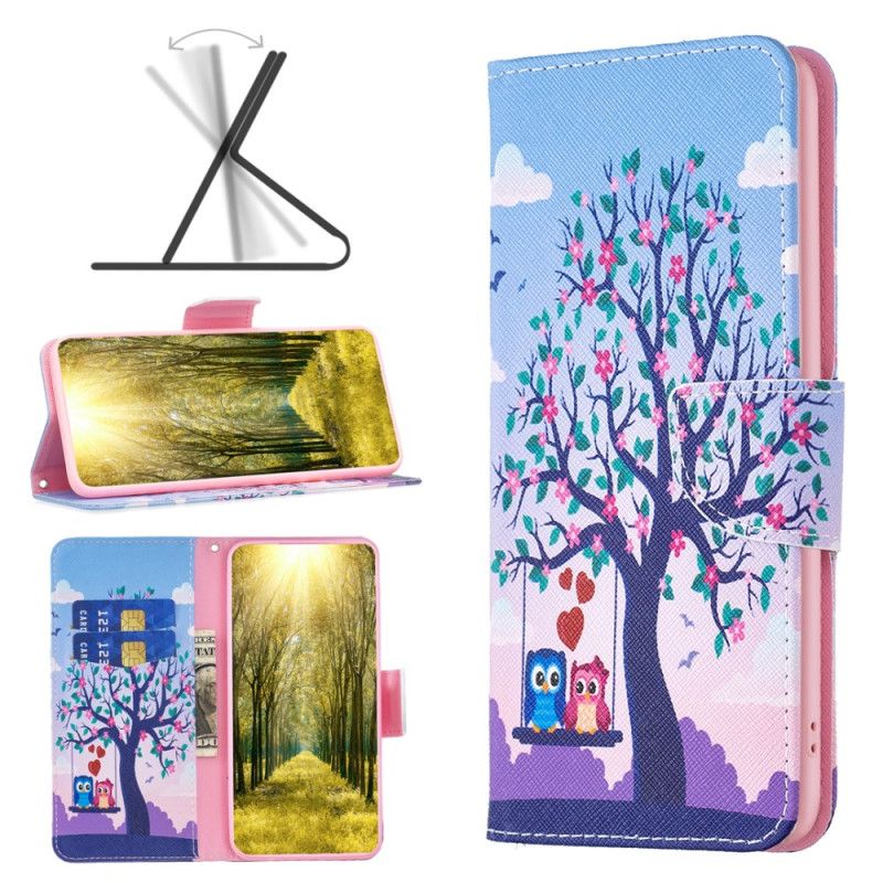 Housse iPhone 16 Couple de Hiboux sur l'Arbre