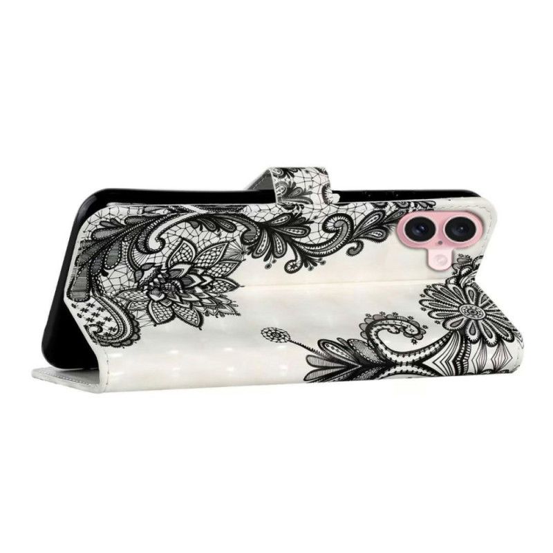 Housse iPhone 16 Fleur de Dentelle