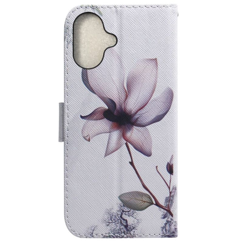 Housse iPhone 16 Fleur Rose