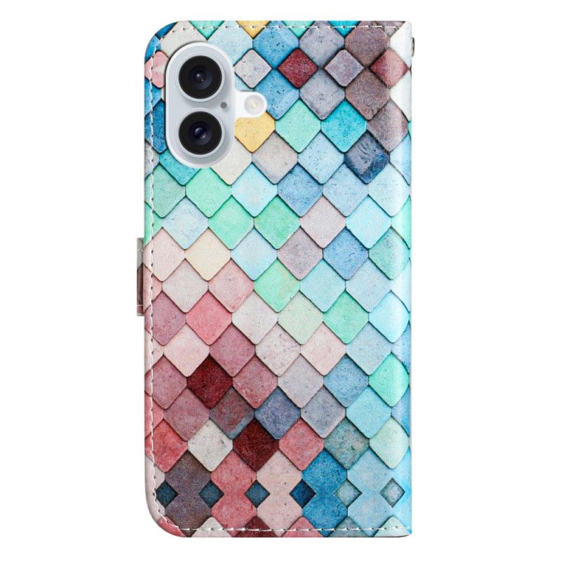 Housse iPhone 16 Grilles à Lanière