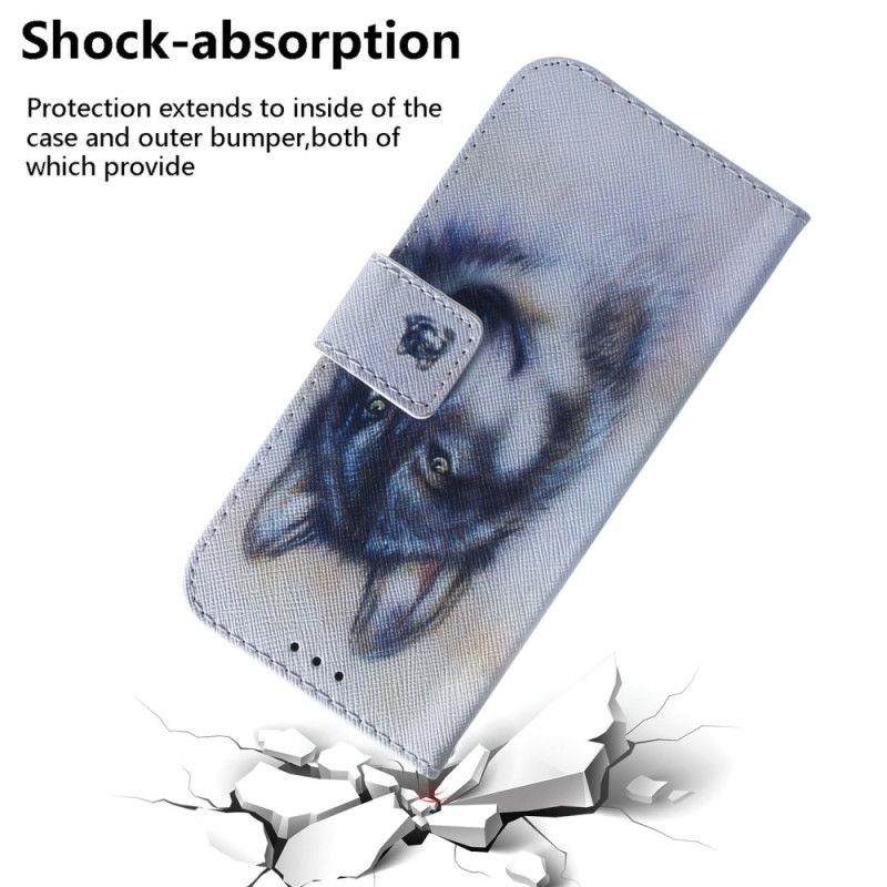 Housse iPhone 16 Loup Aquarelle