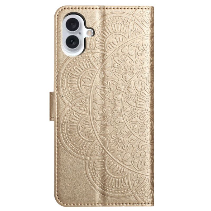 Housse iPhone 16 Motif Mandala à Lanière