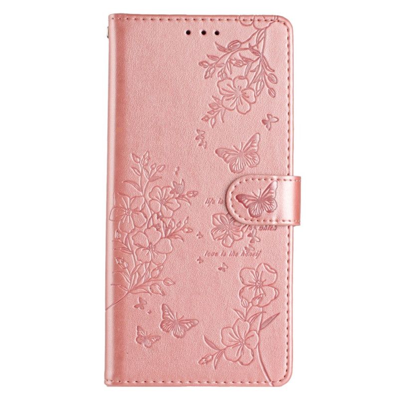 Housse iPhone 16 Motif Papillons Floraux