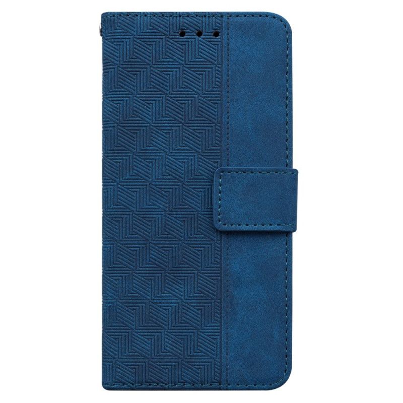 Housse iPhone 16 Motif Tissé à Lanière