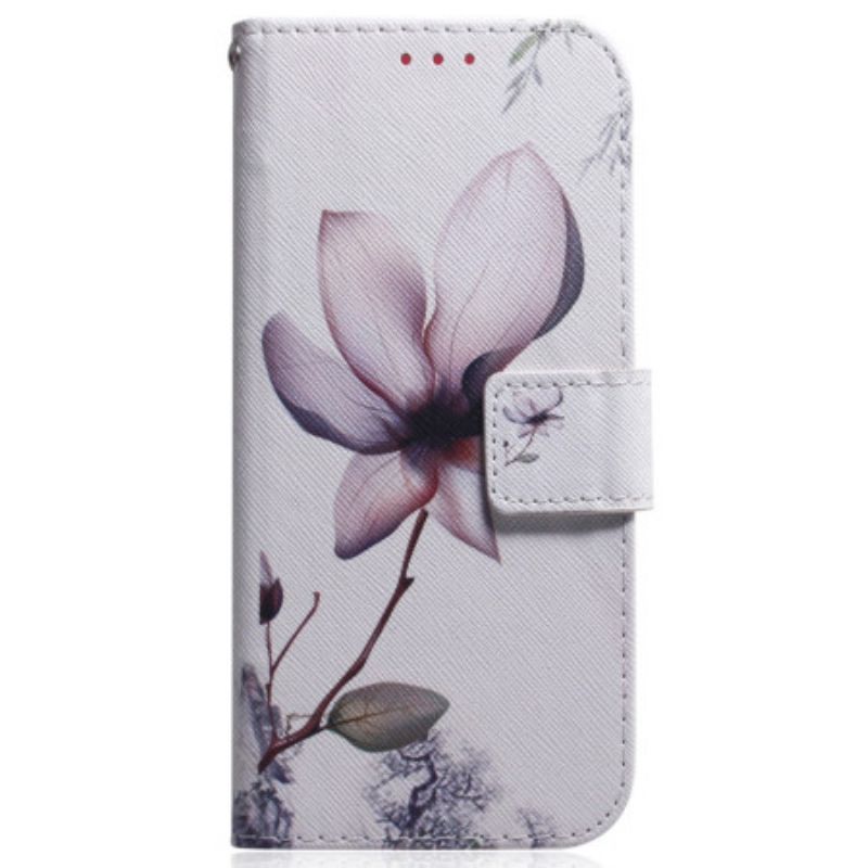 Housse iPhone 16 Plus Fleur Rose