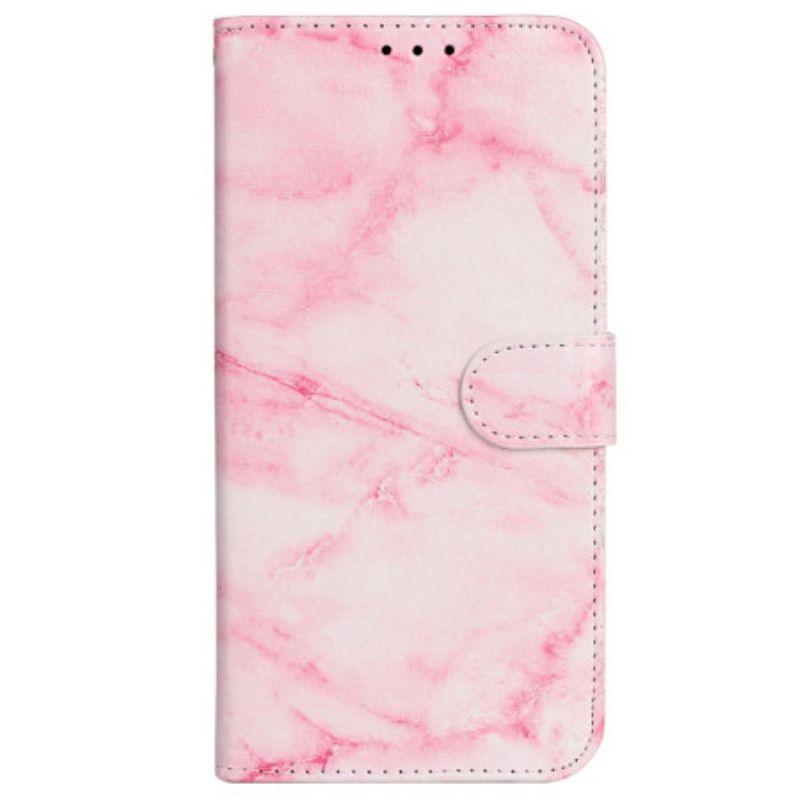 Housse iPhone 16 Plus Motif Marbre Rose