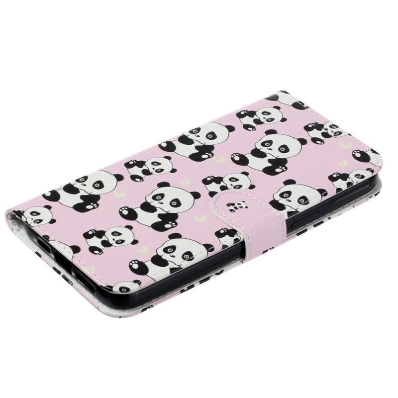 Housse iPhone 16 Plus Pandas à Lanière