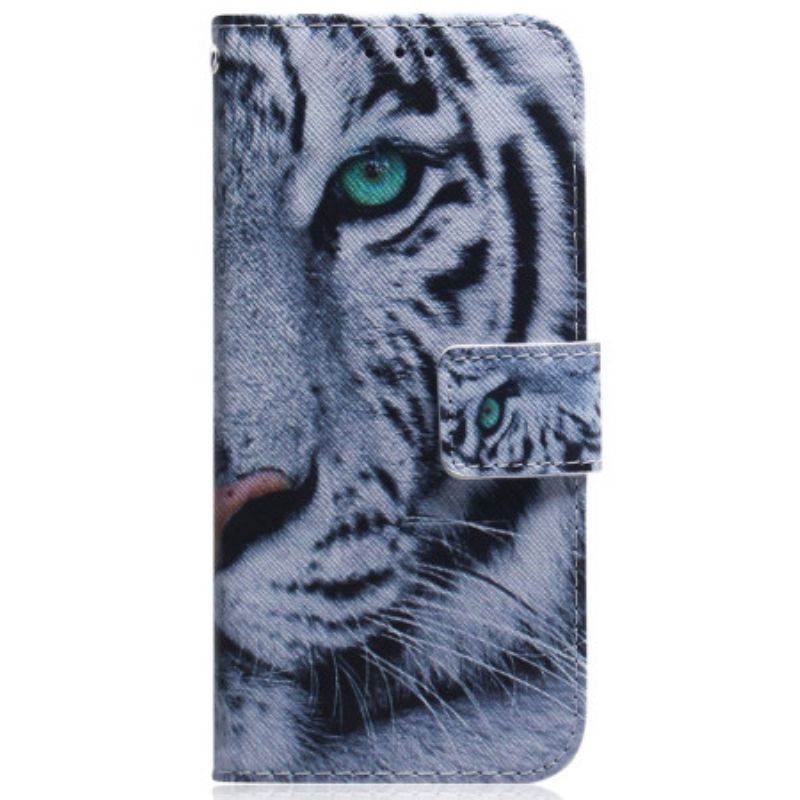 Housse iPhone 16 Plus Tigre Blanc