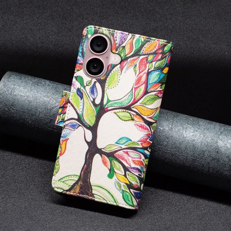 Housse iPhone 16 Portefeuille Arbre de Vie