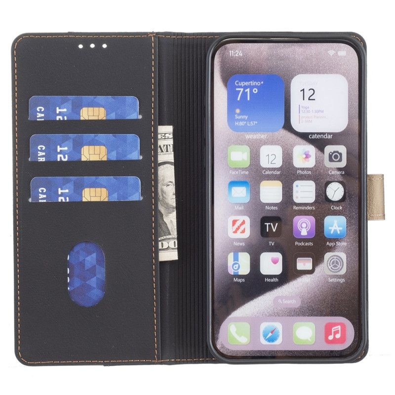 Housse iPhone 16 Pro Bicolore RFID BINFEN COLOR