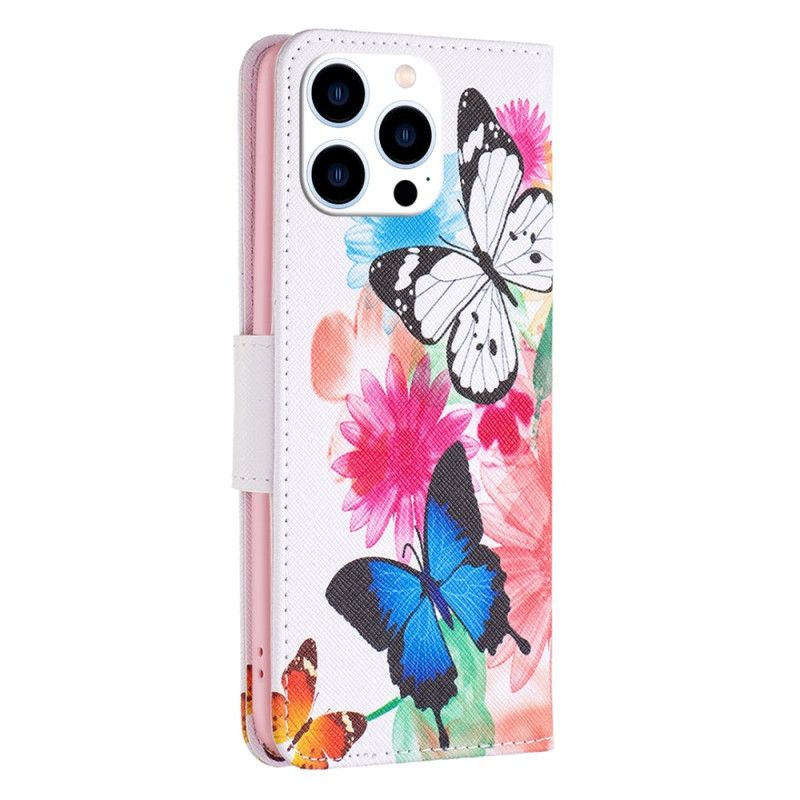 Housse iPhone 16 Pro Deux Papillons