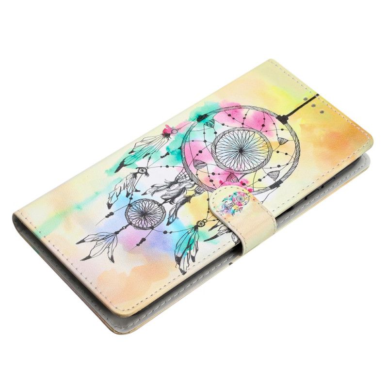 Housse iPhone 16 Pro Max Attrape Rêves Aquarelle à Lanière