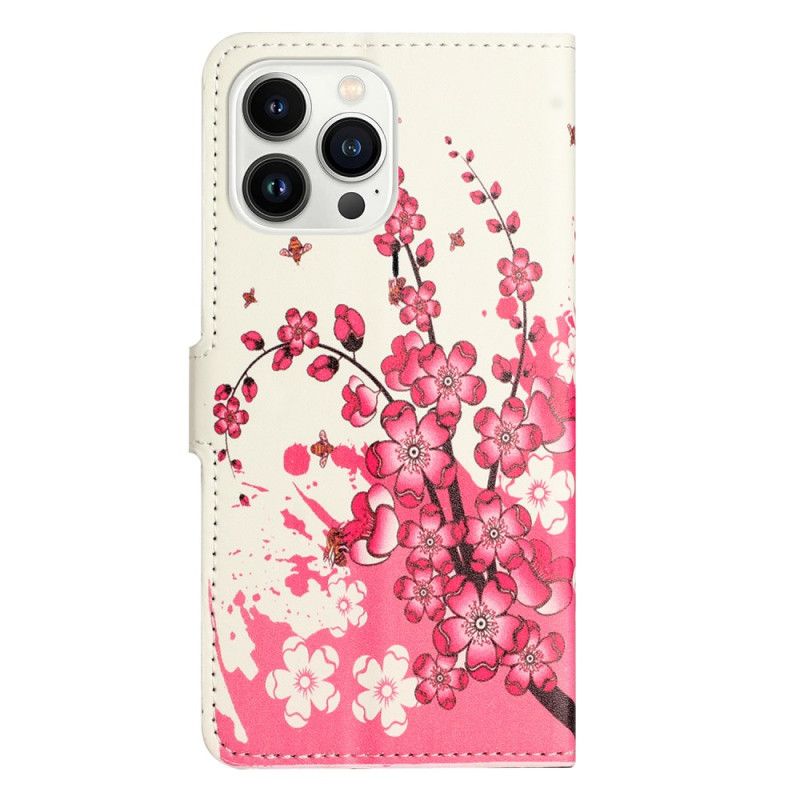 Housse iPhone 16 Pro Max Fleurs de Prunier