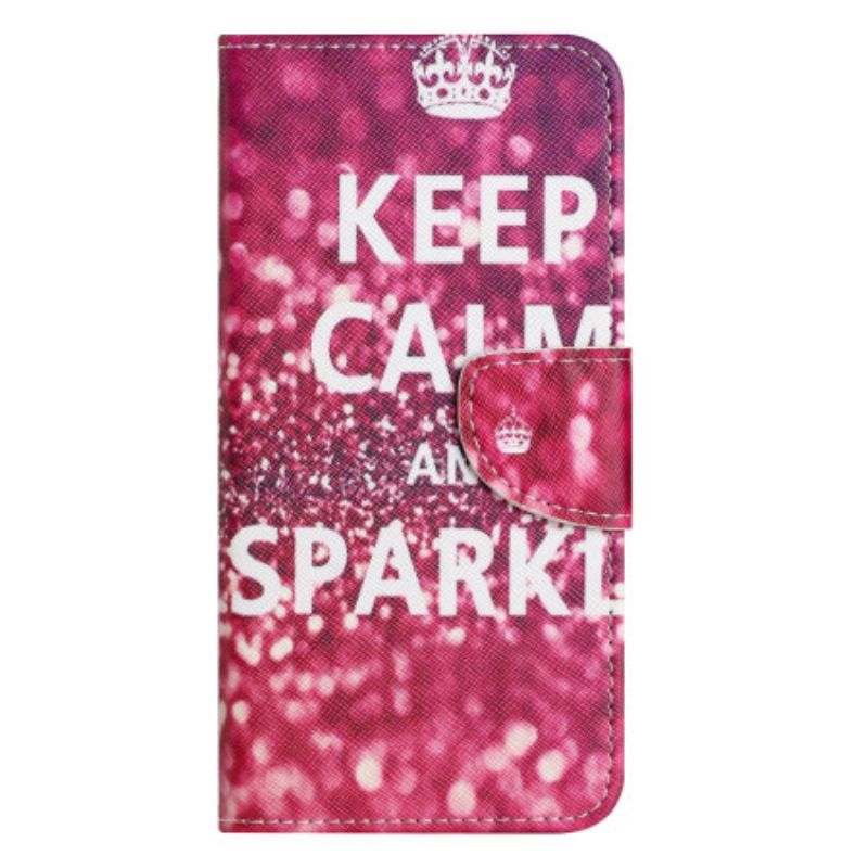 Housse iPhone 16 Pro Max Keep Calm and Sparkle