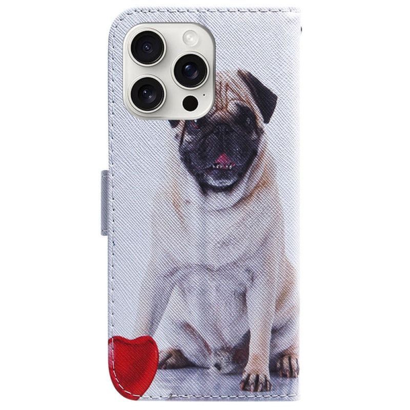 Housse iPhone 16 Pro Max Pug Dog