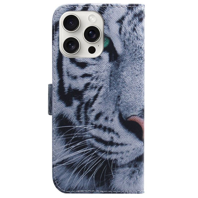 Housse iPhone 16 Pro Max Tigre Blanc