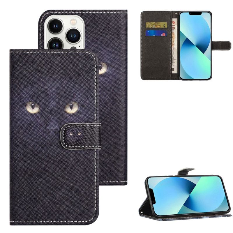 Housse iPhone 16 Pro Max Yeux de Chat à Lanière