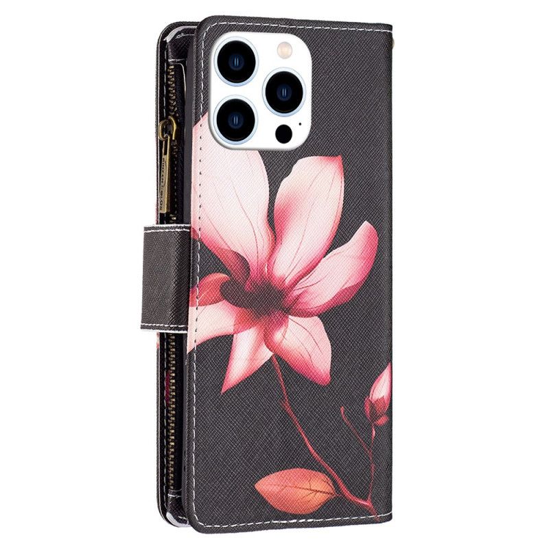 Housse iPhone 16 Pro Portefeuille Lotus