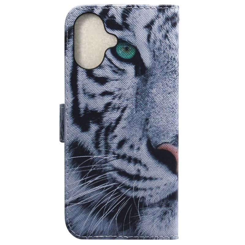 Housse iPhone 16 Tigre Blanc