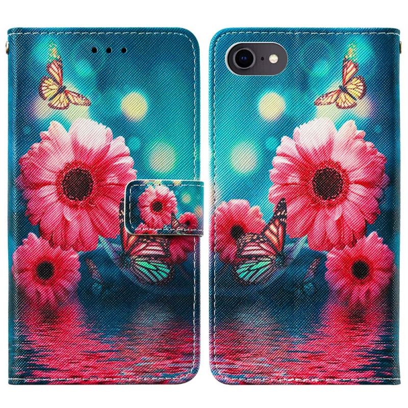 Housse iPhone Se 2 / 8 / 7 Florale Et Papillons