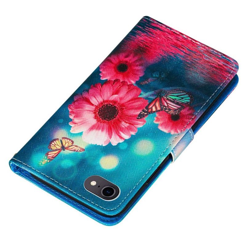 Housse iPhone Se 2 / 8 / 7 Florale Et Papillons