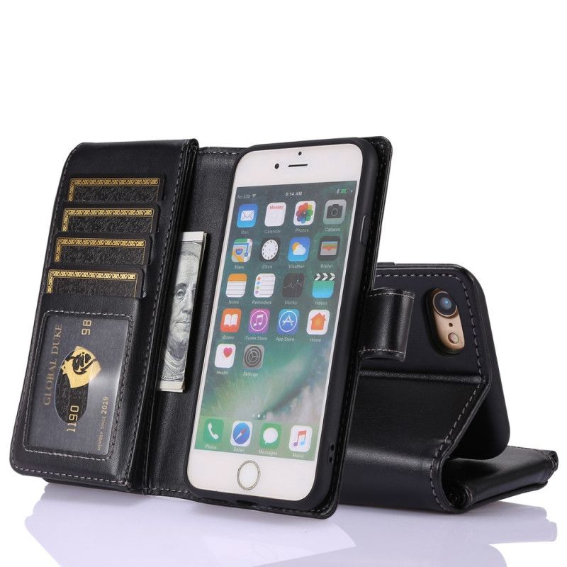 Housse iPhone Se 2 / 8 / 7 Multi-fonctions Porte-monnaie Business