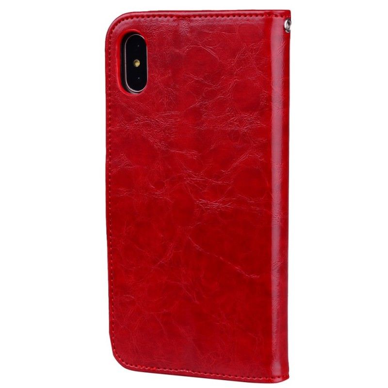 Housse iPhone Xs Effet Cuir Hat Prince Oil Wax