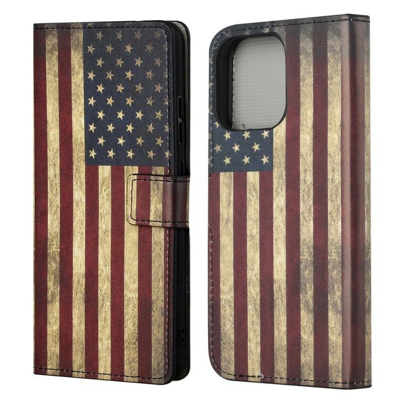 Housse Pour iPhone 13 Drapeau Usa