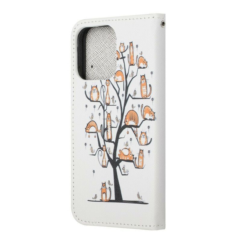 Housse Pour iPhone 13 Funky Cats À Lanière