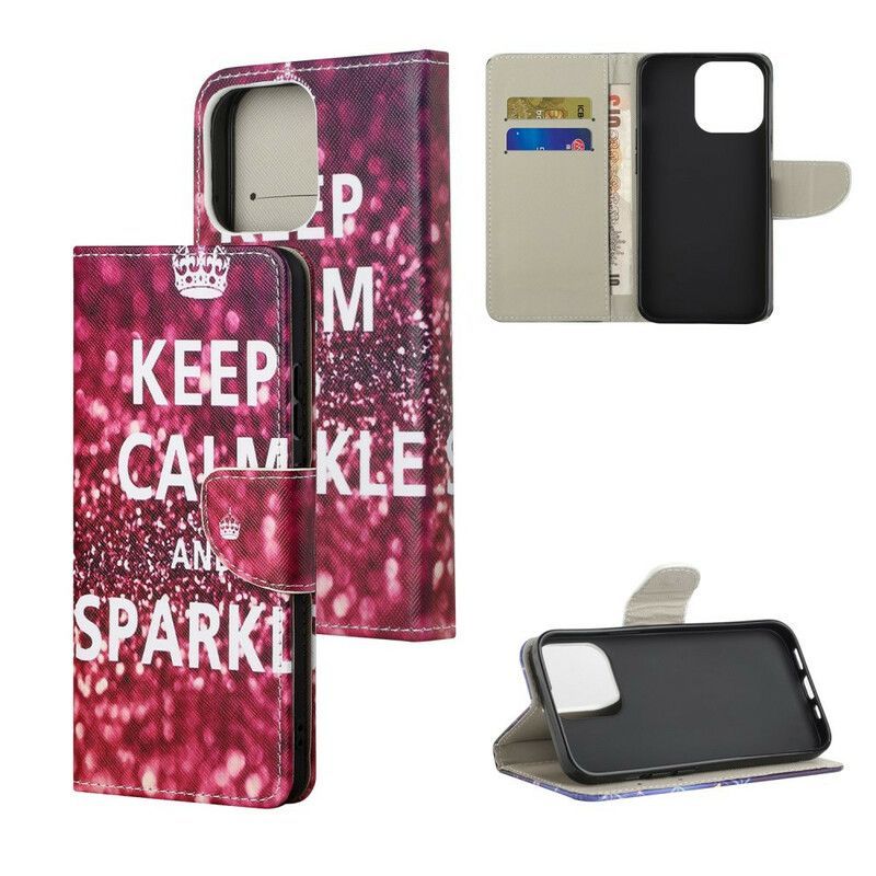 Housse Pour iPhone 13 Keep Calm And Sparkle