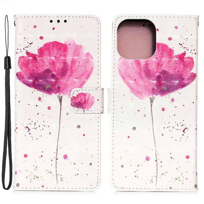 Housse Pour iPhone 13 Pro Coquelicot Aquarelle