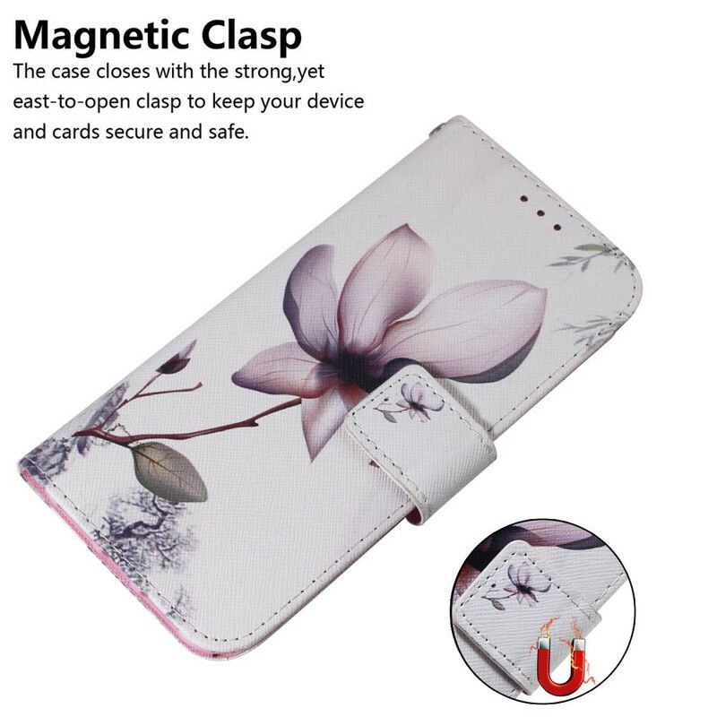 Housse Pour iPhone 13 Pro Fleur Vieux Rose