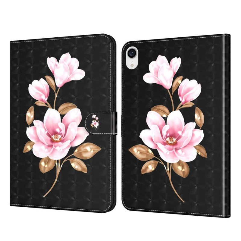 Housse Simili Cuir iPad Mini 6 (2021) Fleurs D'Arbre