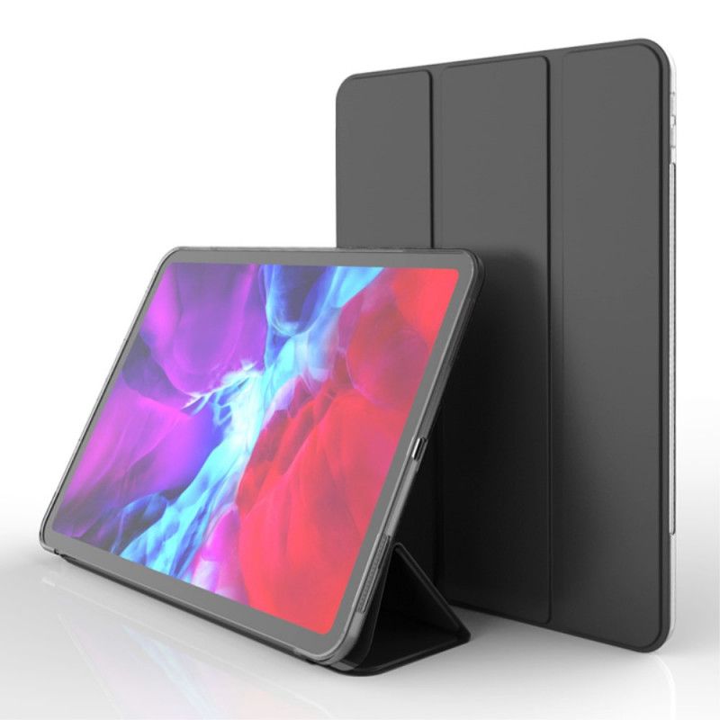 Smart Case iPad Pro 12.9" (2020) Simili Cuir Et Transparent